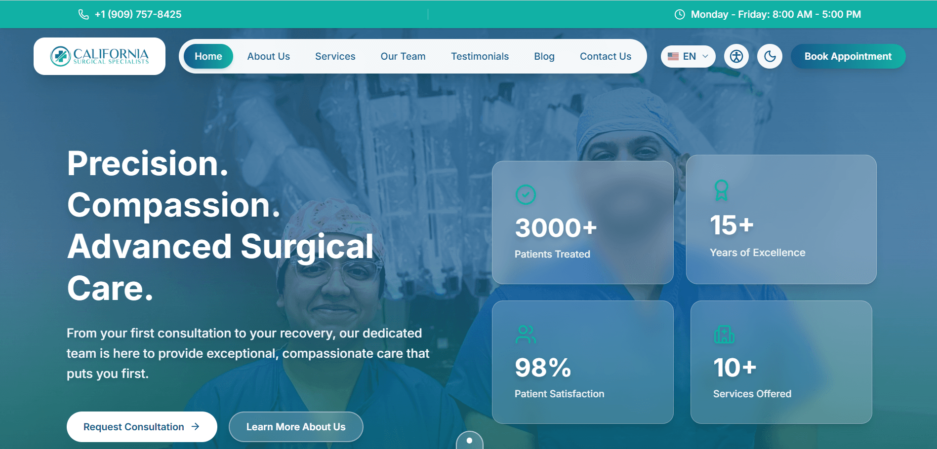 California Surgical Specialists website